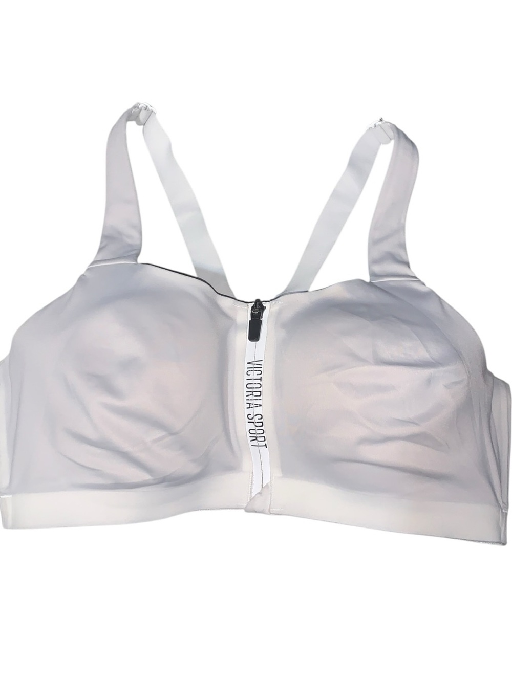 Victoria Sport Incredible Knockout Ultra Women's Light Gray Front-Zip Sports Bra